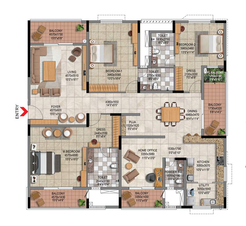 BSCPL Bollineni Vienna Floorplan